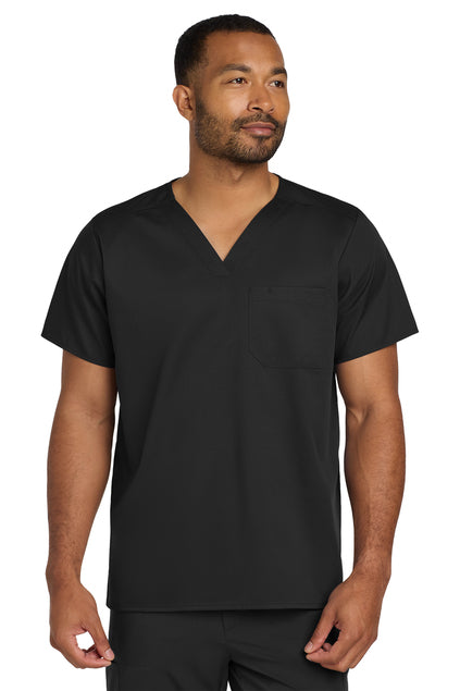 Unisex WorkFlex Chest Pocket V-Neck Top
