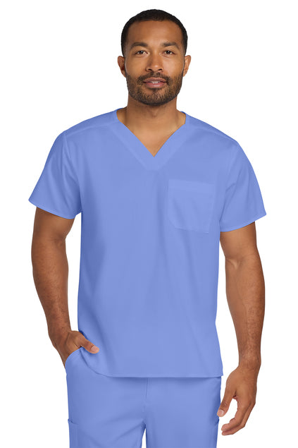 Unisex WorkFlex Chest Pocket V-Neck Top