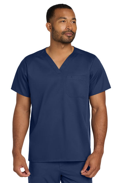 Unisex WorkFlex Chest Pocket V-Neck Top