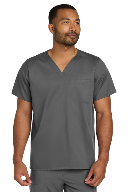 Unisex WorkFlex Chest Pocket V-Neck Top