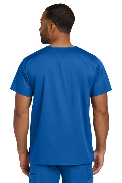 Unisex WorkFlex Chest Pocket V-Neck Top