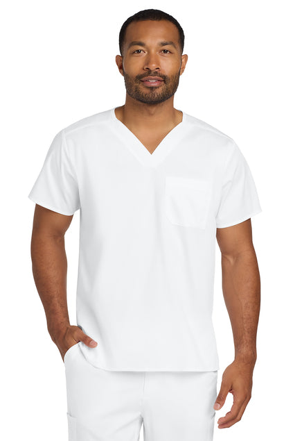 Unisex WorkFlex Chest Pocket V-Neck Top
