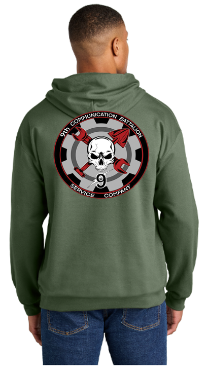 Service Company 9th Comm Gildan Soft style Pullover Hooded Sweatshirt