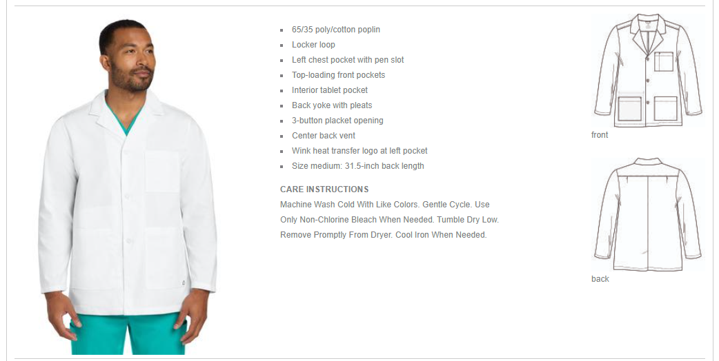 Men's Consultation Lab Coat