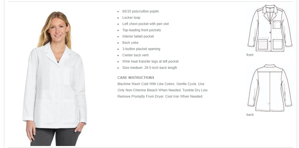 Women's Consultation Lab Coat