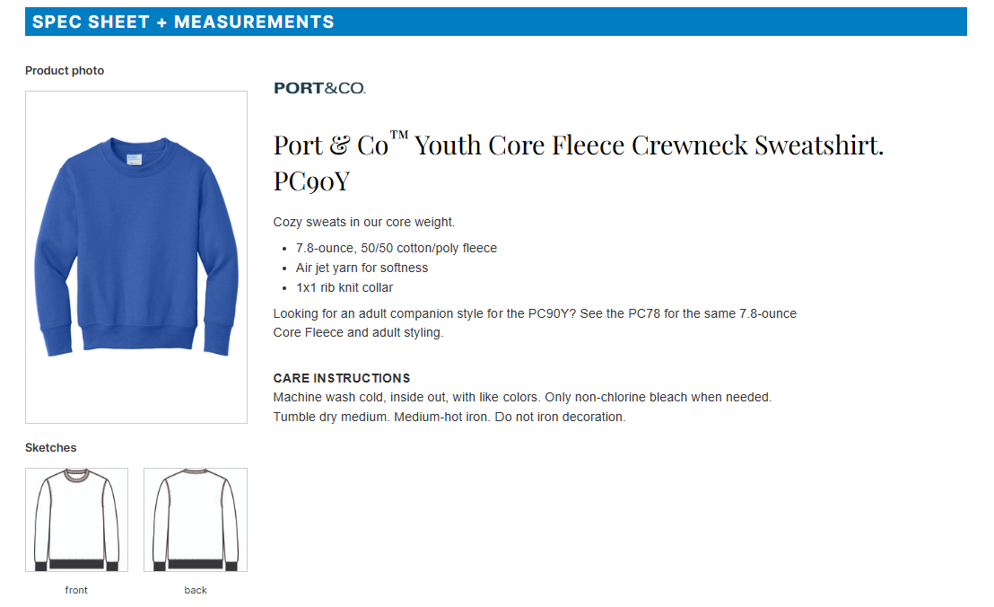 OME Youth Heavy Blend Crewneck Sweatshirt