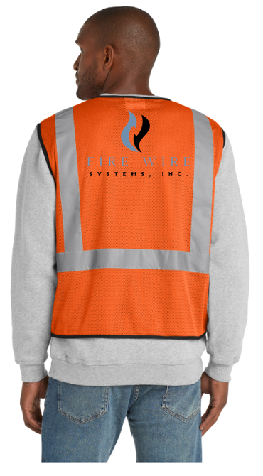 Fire Wire Vest ANSI 107 Class 2 Mesh Back Safety Vest