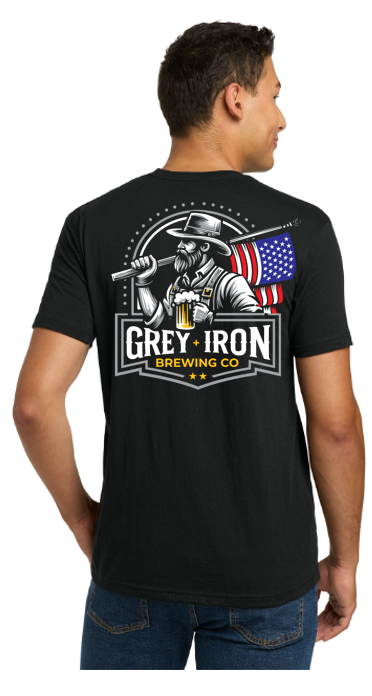 Grey Iron Brewing Co American Flag Next Level Shirt