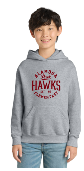 Alamosa Hawks Youth Pullover Hooded Sweatshirt