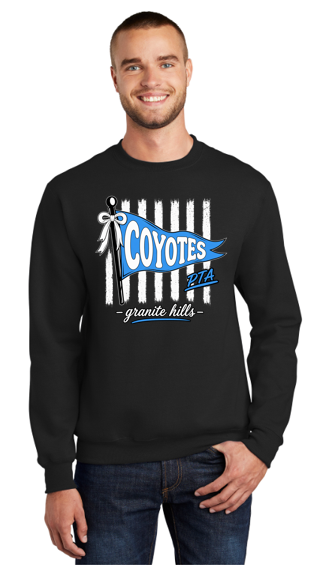 Coyotes V4 Adult Heavy Blend Crewneck Sweatshirt
