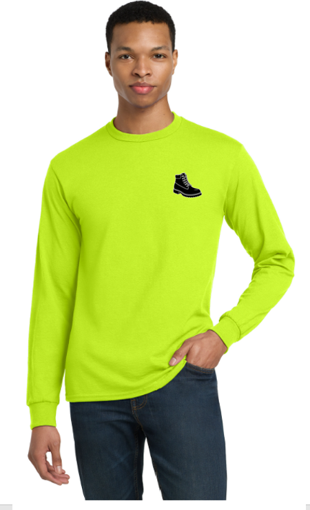 Black Boot Landscape Long Sleeve T-Shirt