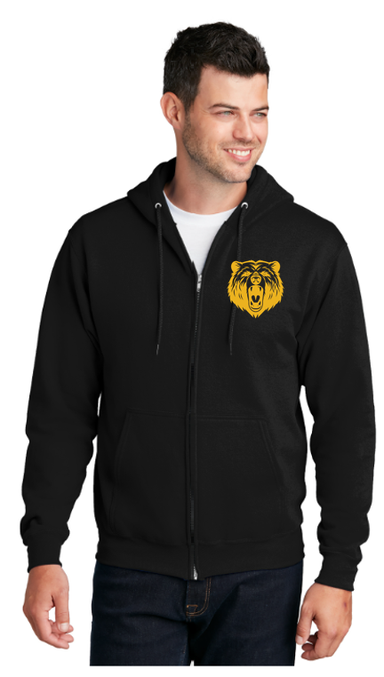 Bruisin Bears Fleece Full-Zip Hooded Sweatshirt