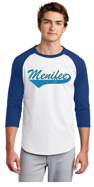 Menifee Night Colorblock Raglan Jersey (White/Royal)