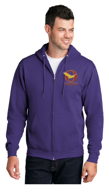 OME Adult Core Fleece Full-Zip Hooded Sweatshirt
