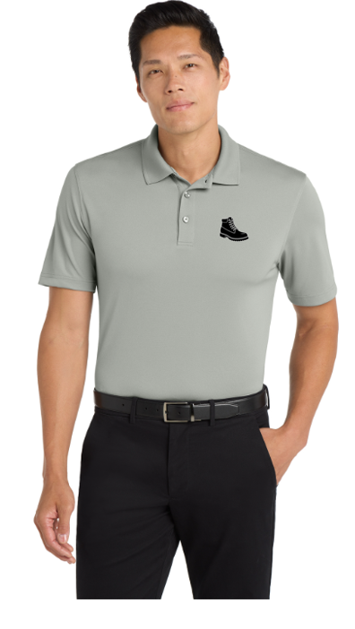 Black Boot Landscape UV Micro Mesh Polo