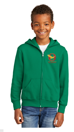 OME Youth Fleece Full-Zip Hooded Sweatshirt