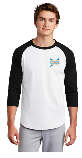 Menifee Night Colorblock Raglan Jersey (White/Black)