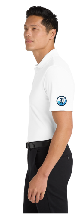 Dry Zone® UV Micro-Mesh White Polo Tidal Wave