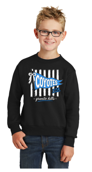 Coyotes Youth Heavy Blend Crewneck Sweatshirt