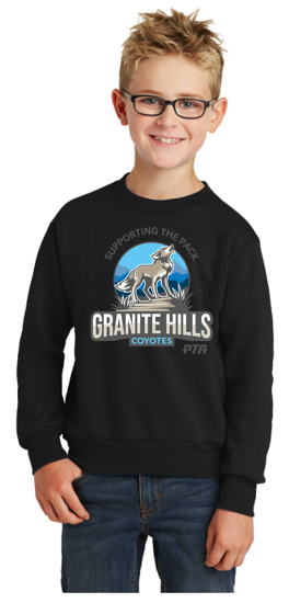 Coyotes V2 Youth Heavy Blend Crewneck Sweatshirt