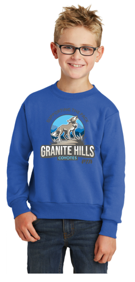 Coyotes V2 Youth Heavy Blend Crewneck Sweatshirt