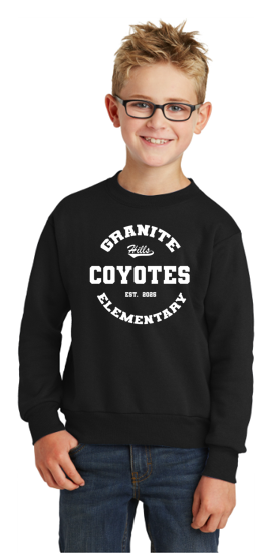Coyotes V3 Youth Heavy Blend Crewneck Sweatshirt