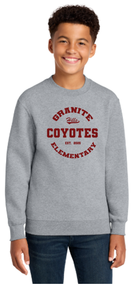 Coyotes V3 Youth Heavy Blend Crewneck Sweatshirt