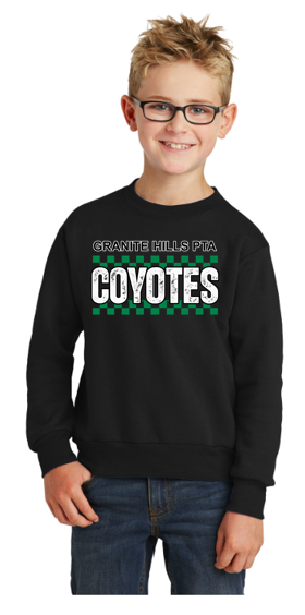 Coyotes V4 Youth Heavy Blend Crewneck Sweatshirt