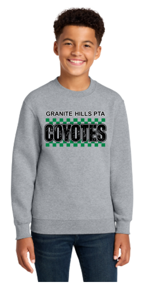 Coyotes V4 Youth Heavy Blend Crewneck Sweatshirt
