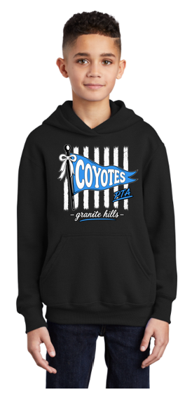 Coyotes V2 Youth Pullover Hooded Sweatshirt