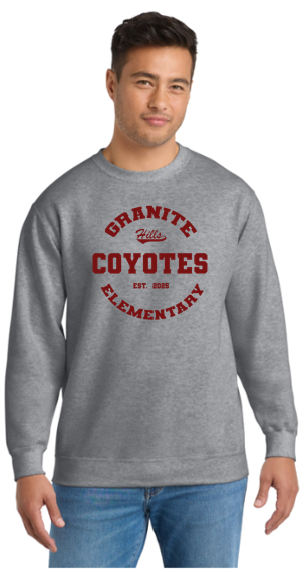Coyotes V2 Adult Heavy Blend Crewneck Sweatshirt