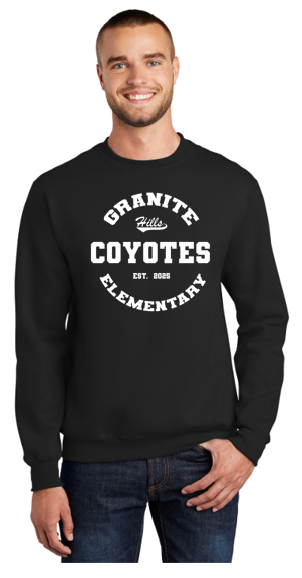 Coyotes V2 Adult Heavy Blend Crewneck Sweatshirt