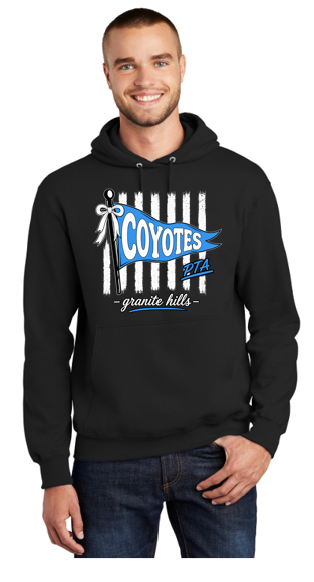 Coyotes Adult Pullover Hooded Sweatshirt