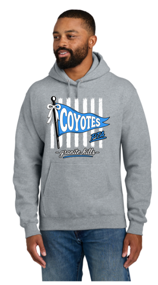 Coyotes Adult Pullover Hooded Sweatshirt