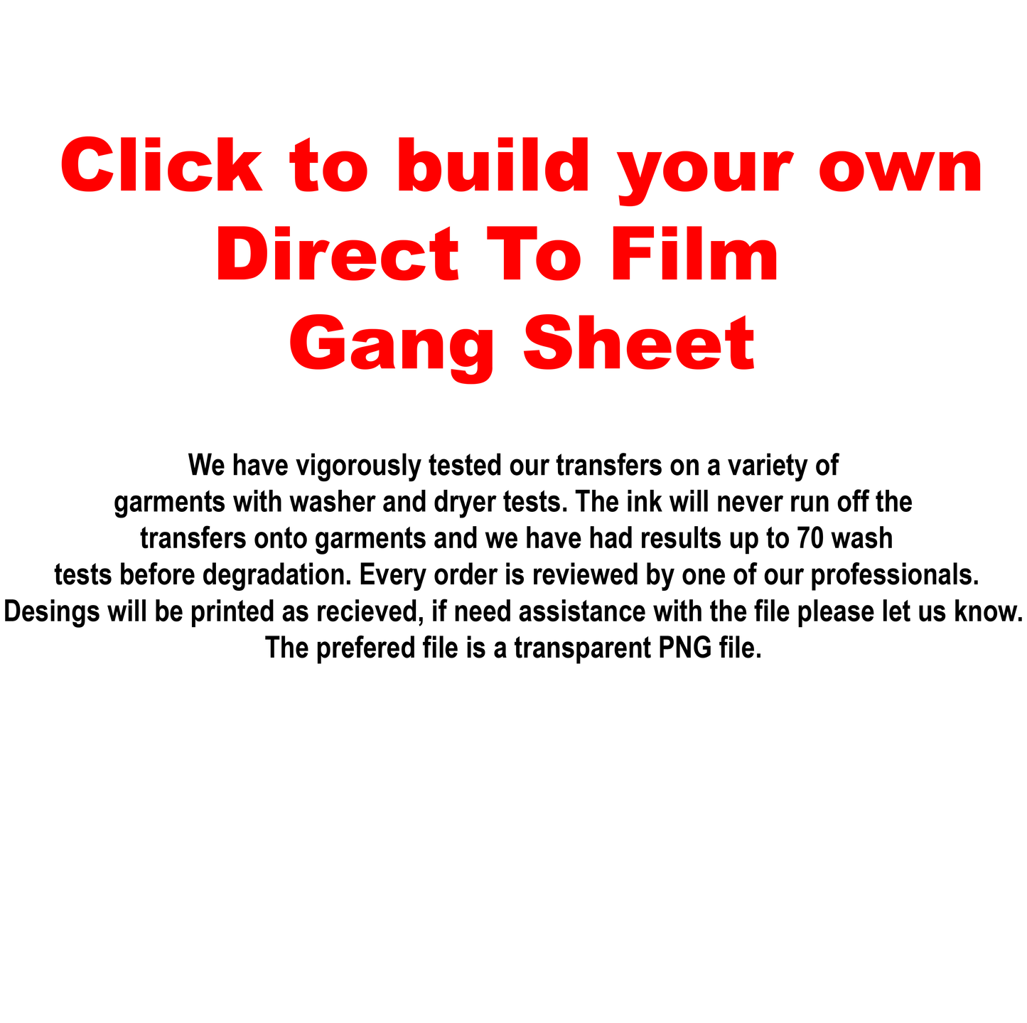 Build a Gang Sheet