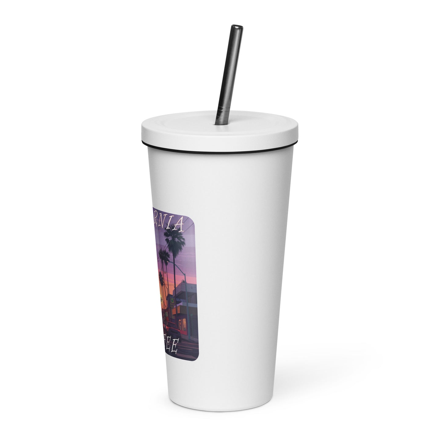 Menifee Insulated tumbler with a straw