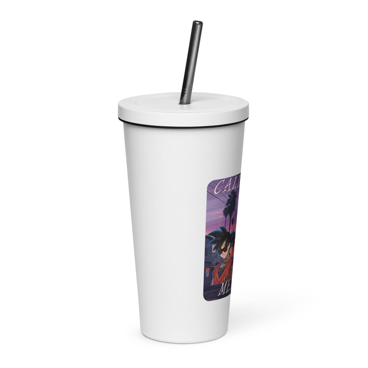 Menifee Insulated tumbler with a straw