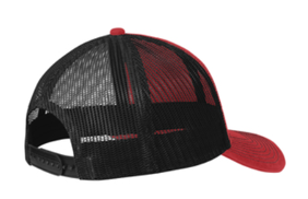 Snap Back Trucker Cap Red and Black