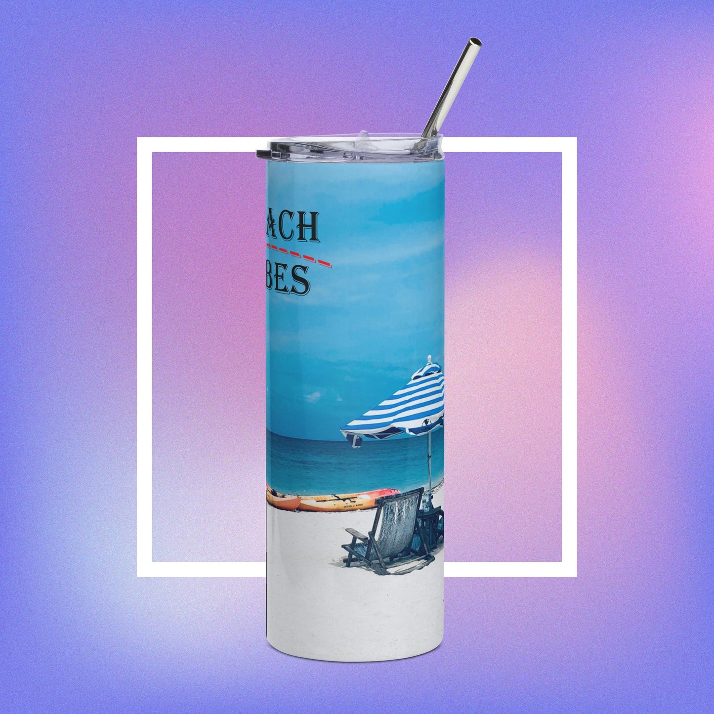 Beach Vibes Stainless steel tumbler