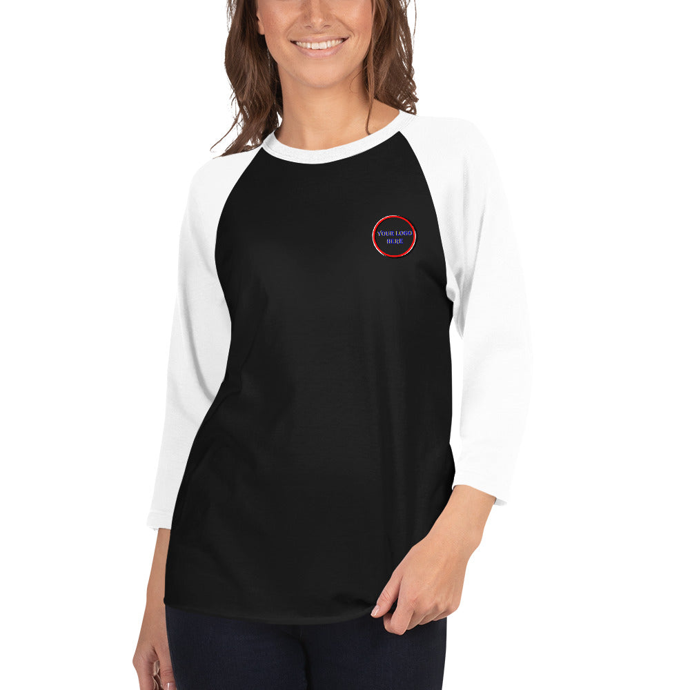 Custom 3/4 sleeve raglan shirt