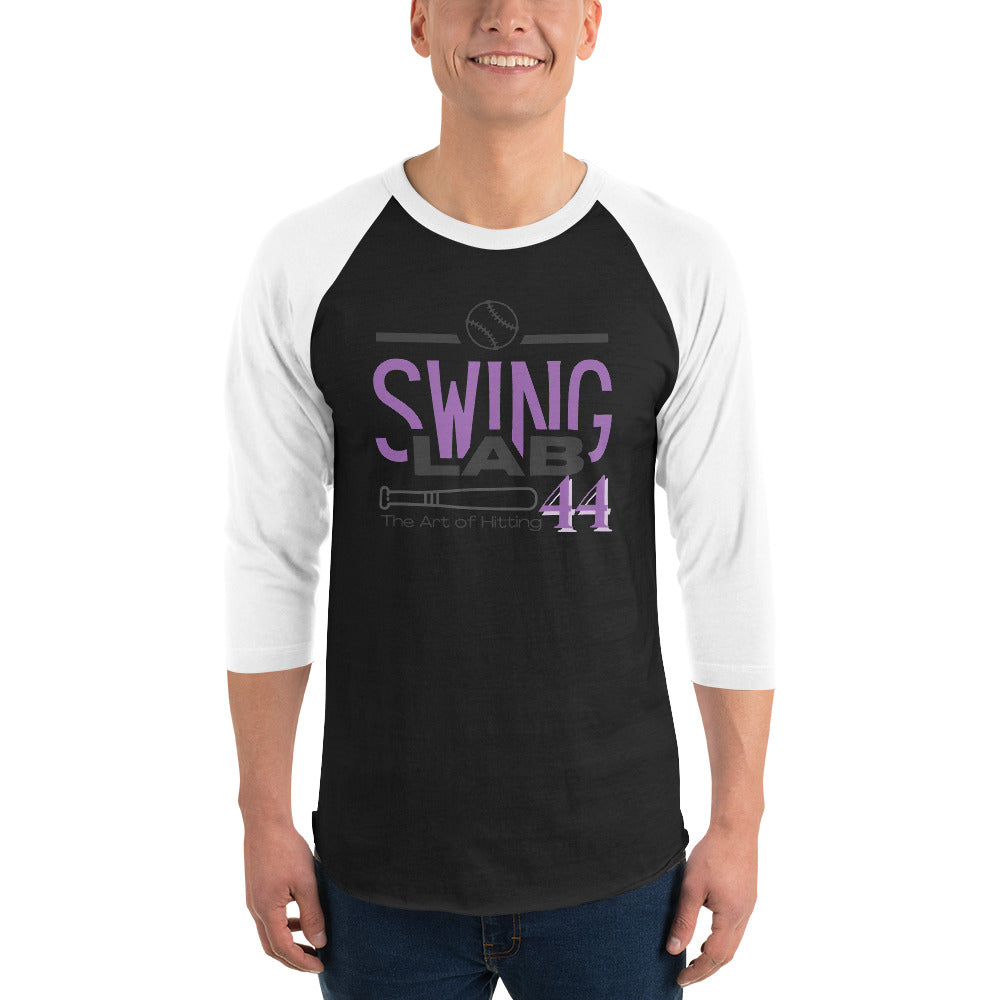 Swing lab prototype 3/4 sleeve raglan shirt