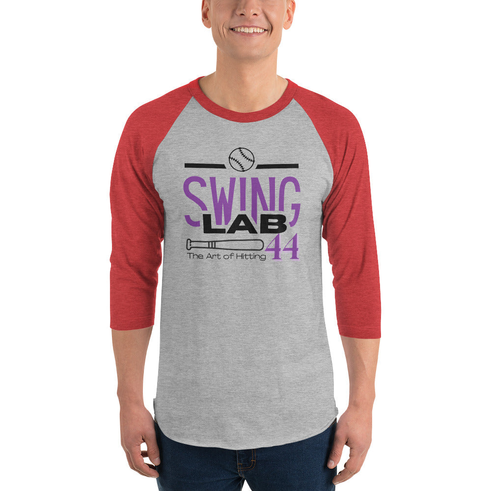 Swing lab prototype 3/4 sleeve raglan shirt