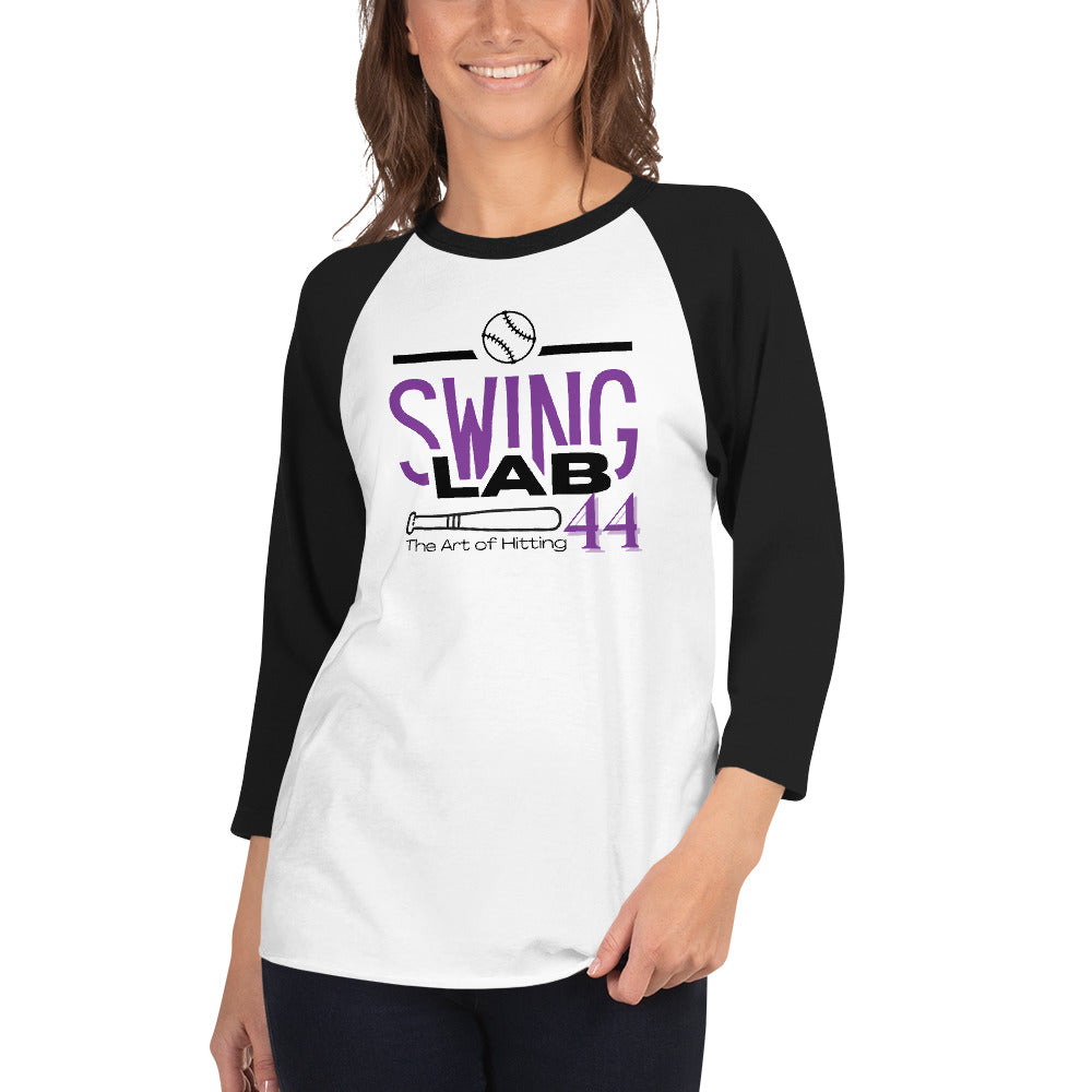 Swing lab prototype 3/4 sleeve raglan shirt