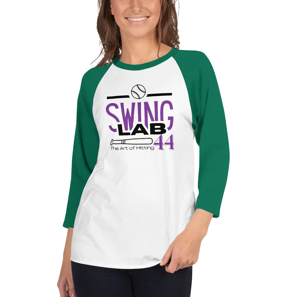 Swing lab prototype 3/4 sleeve raglan shirt