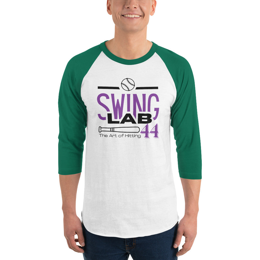 Swing lab prototype 3/4 sleeve raglan shirt