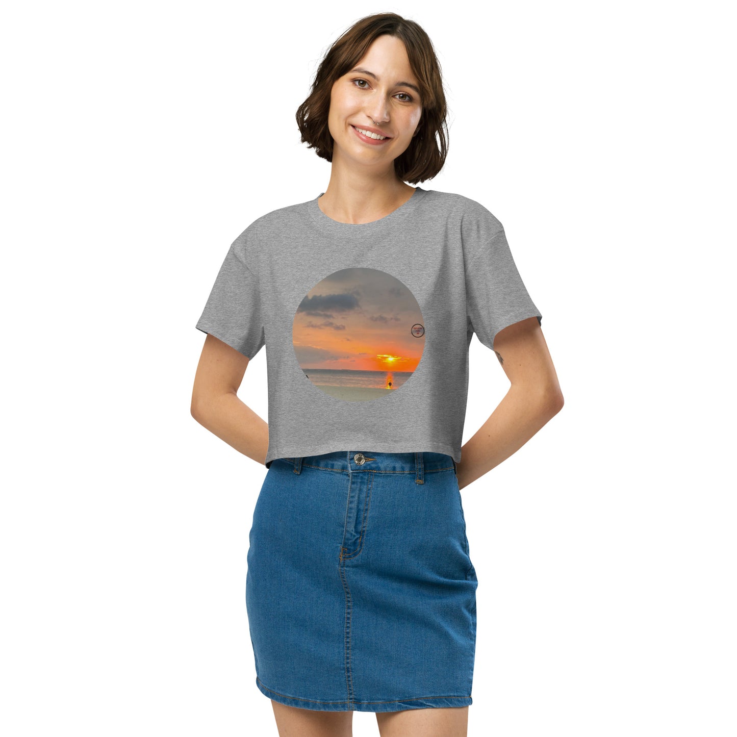 Sunset Women’s crop top