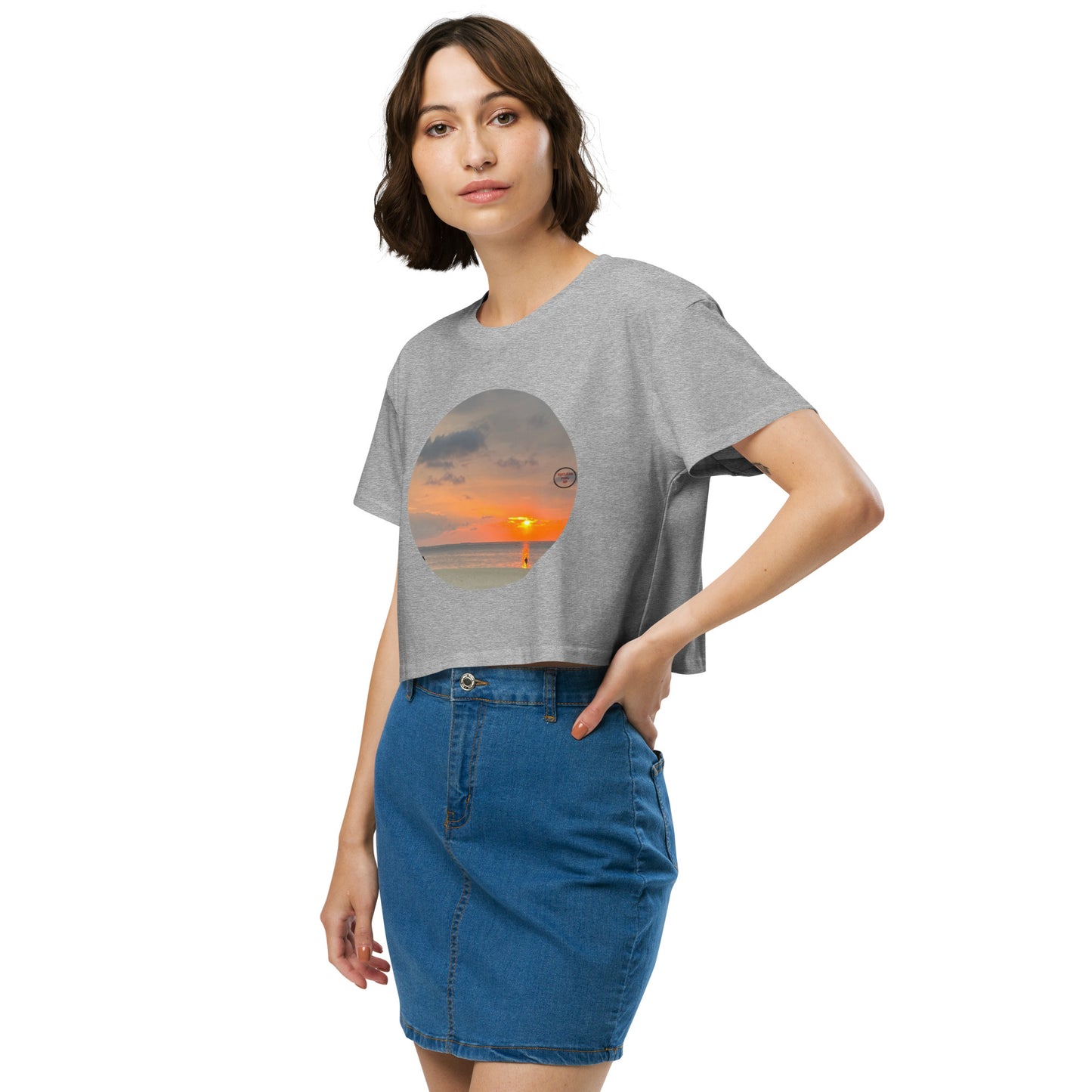 Sunset Women’s crop top