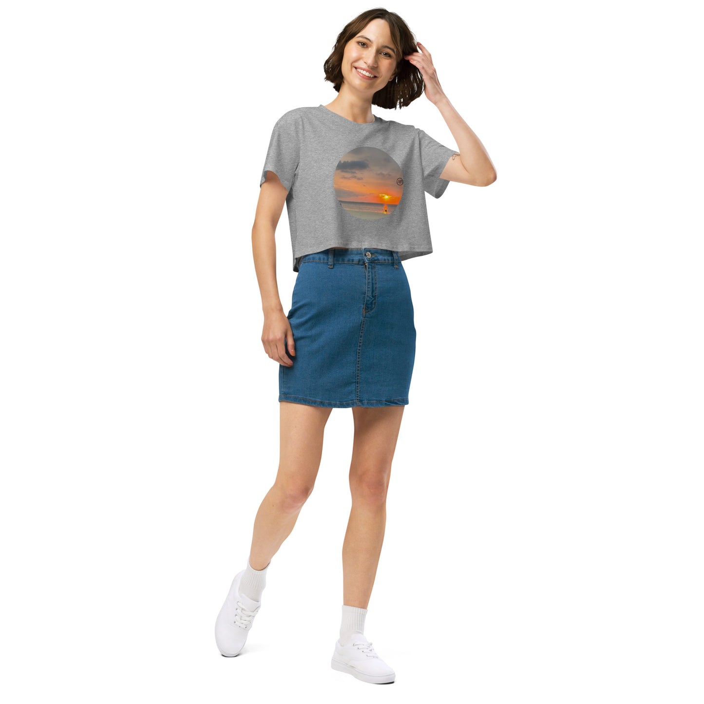 Sunset Women’s crop top