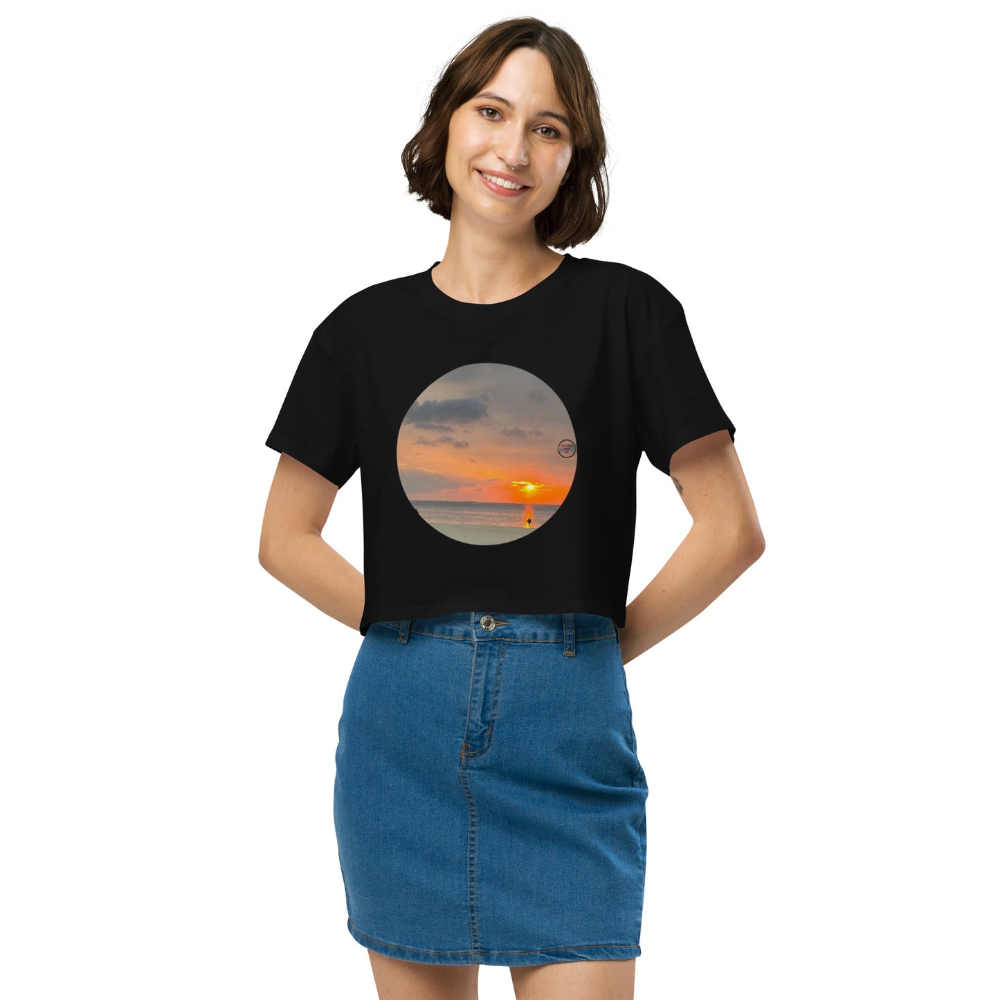 Sunset Women’s crop top