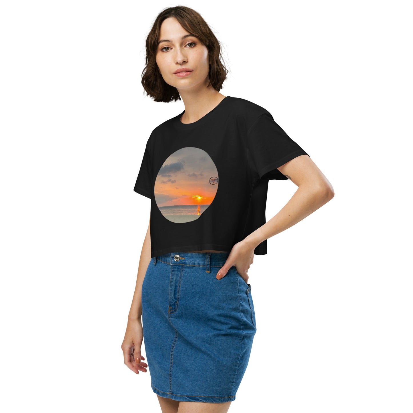 Sunset Women’s crop top